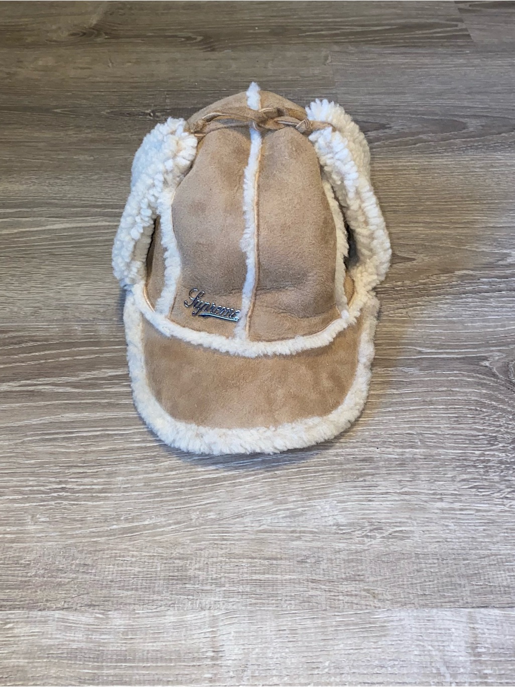 Supreme Shearling Lined Earflap Cap